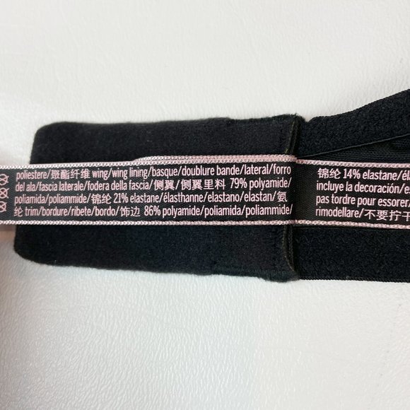 NWOT Victoria's Secret Bra 32DD Dream Angels Lined Demi Black Floral - Picture 8 of 8